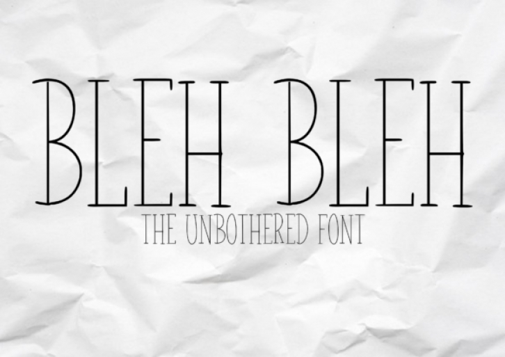 Bleh Bleh Font Download
