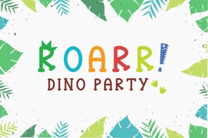 Roarr! Dino Party Font Download