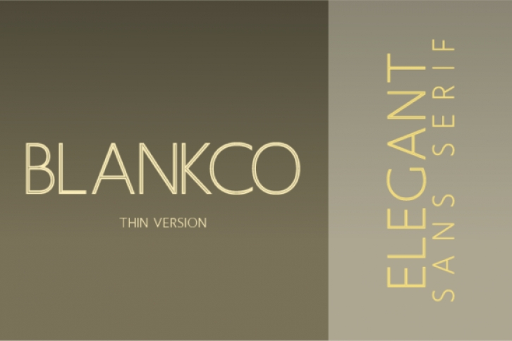 Blankco Outline Thin Font Download