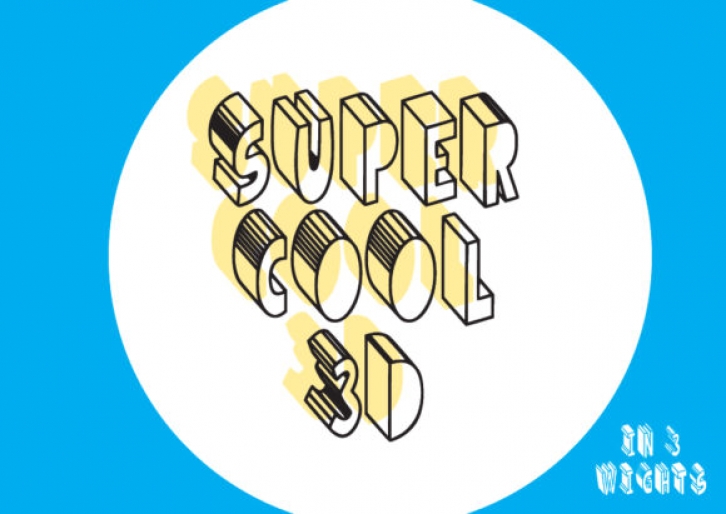 Super Cool 3D Font Download