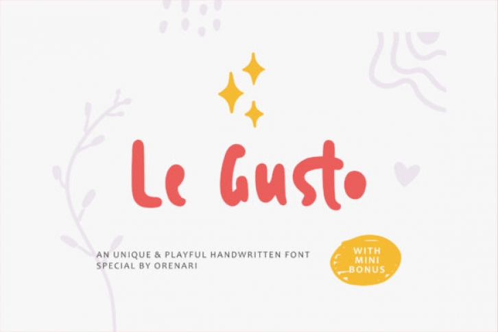 Le Gusto Font Download