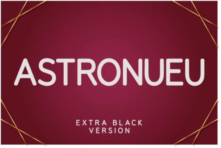 Astronueu Extra Black Font Download