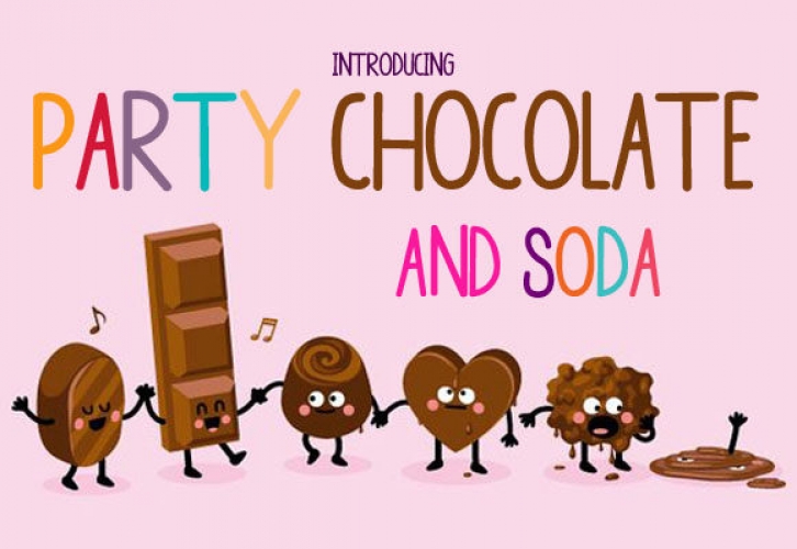 Party Chocolate and Soda Font Download