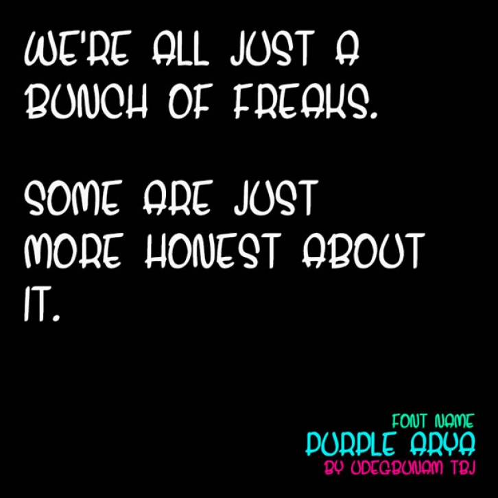 Purple Arya Font Download