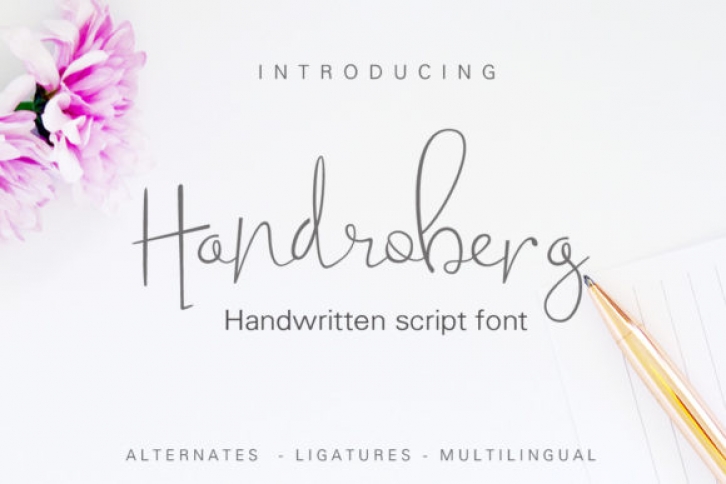 Handroberg Font Download