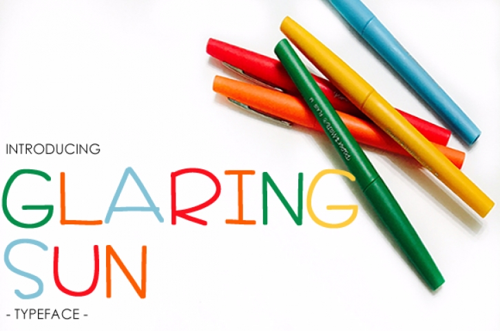 Glaring Sun Font Download