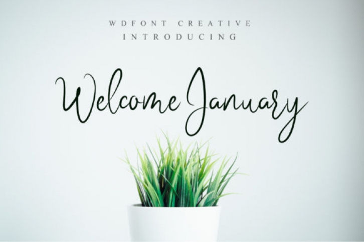 Welcome January Font Download