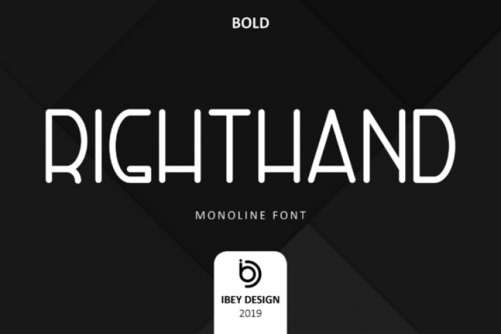Right Hand Bold Font Download