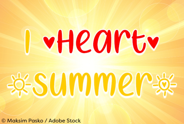 I Heart Summer Font Download