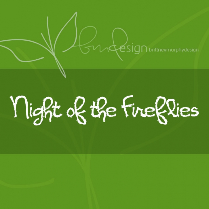 Night of the Fireflies Font Download