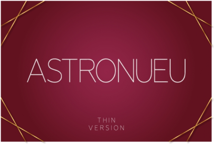 Astronueu Thin Font Download