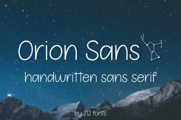 Orion Sans Font Download