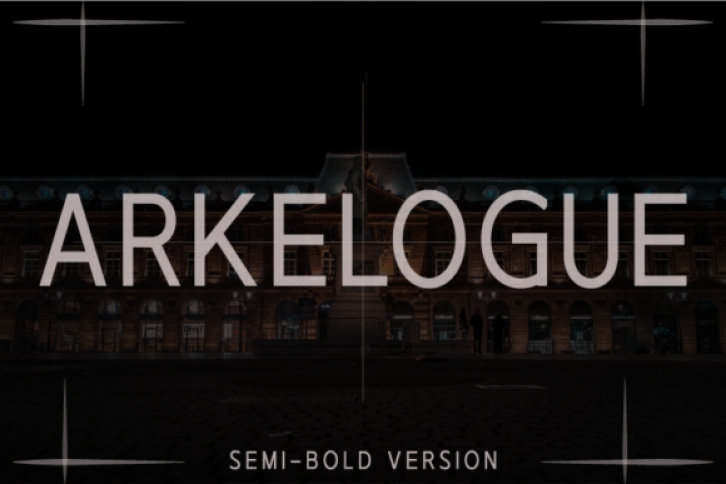 Arkelogue Semi-Bold Font Download