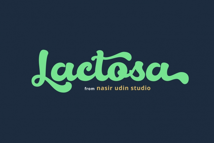 Lactosa Font Download