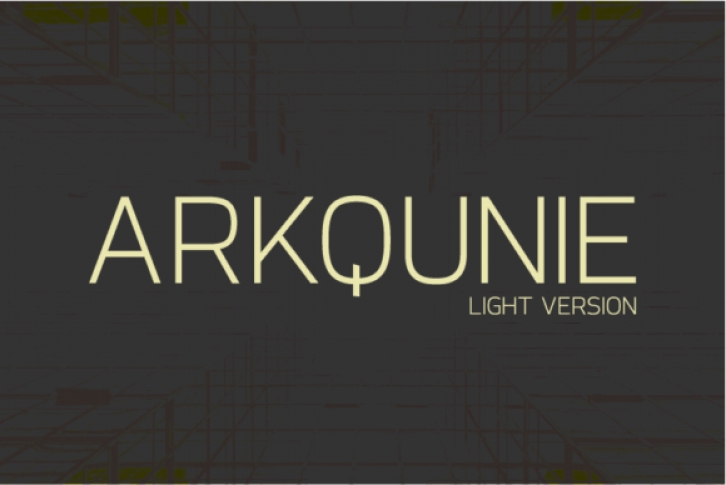Arkqunie Light Font Download