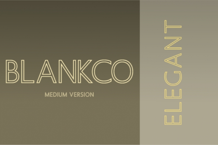 Blankco Outline Medium Font Download