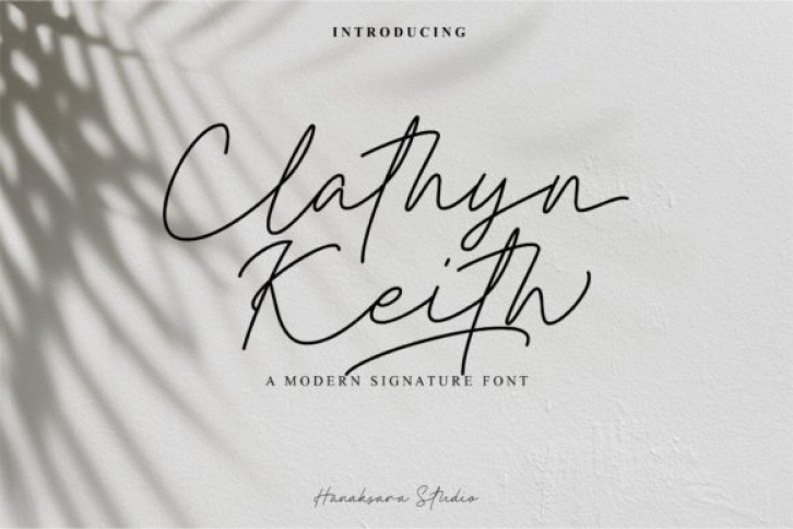 Clathyn Keith Signature Font Download