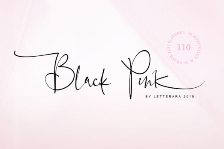 Black Pink Family Font Download