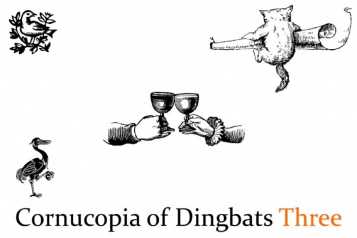 Cornucopia of Dingbats Three Font Download