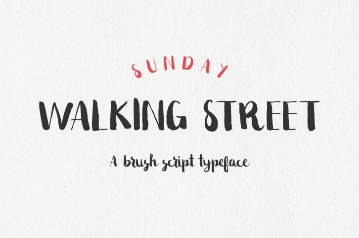 Sunday Walking Street Font Download