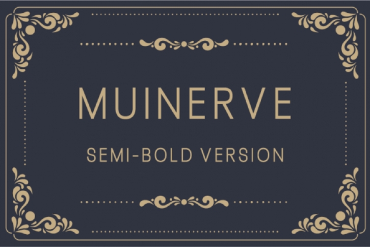 Muinerve Semi-Bold Font Download