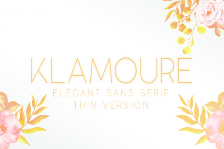 Klamoure Thin Font Download