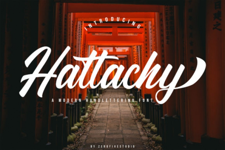 Hattachy  Modern Handlettering Font Download