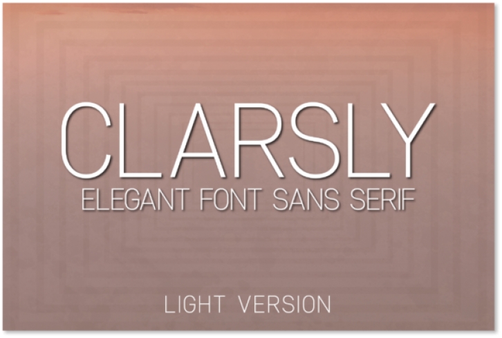 Clarsly Light Font Download