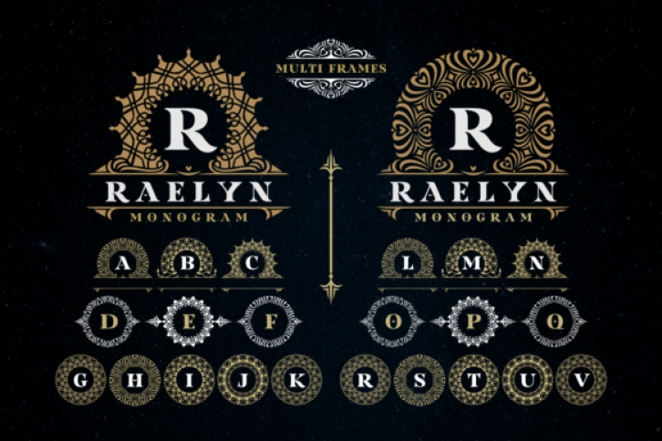 Raelyn Monogram Font Download
