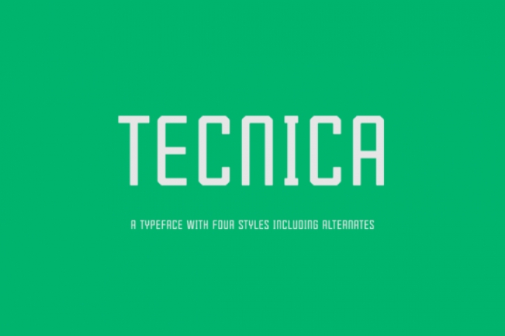 Tecnica Family Font Download