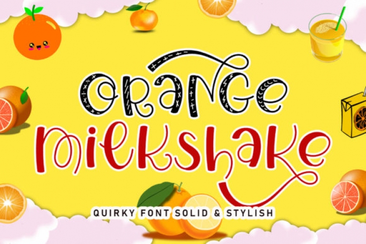 Orange Milkshake Font Download