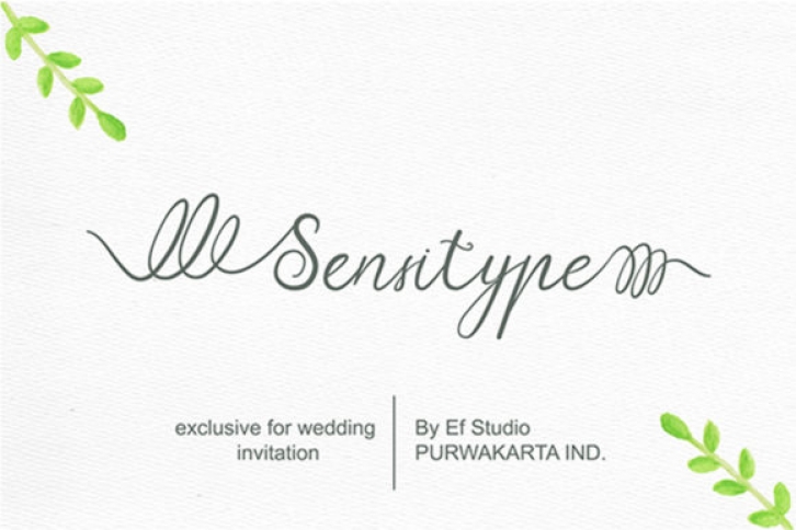 Sensitype Font Download