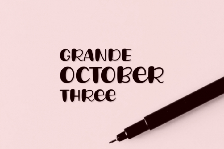 Grande October Three Font Download