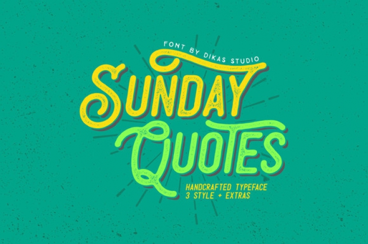 Sunday Quotes Font Download