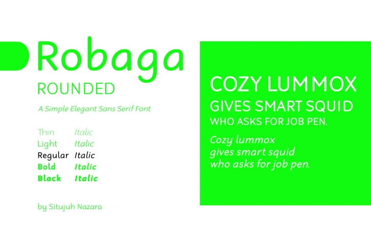 Robaga Rounded Regular Font Download
