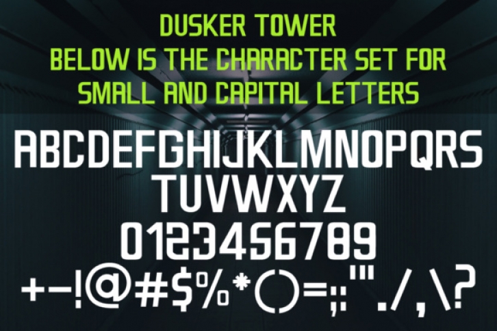 Dusker Tower Font Download