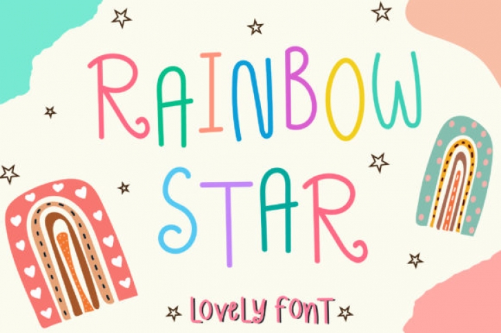 Rainbow Star Font Download