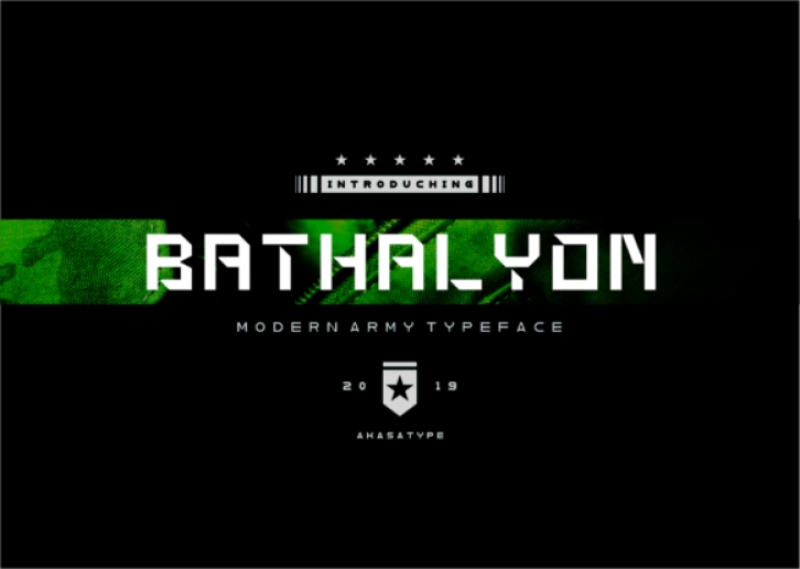Bathalyon Army Font Download