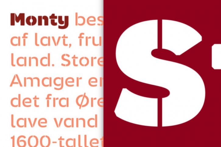 Monty Stencil Font Download