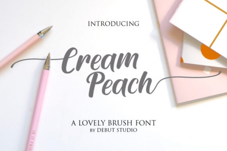 Cream Peach Font Download