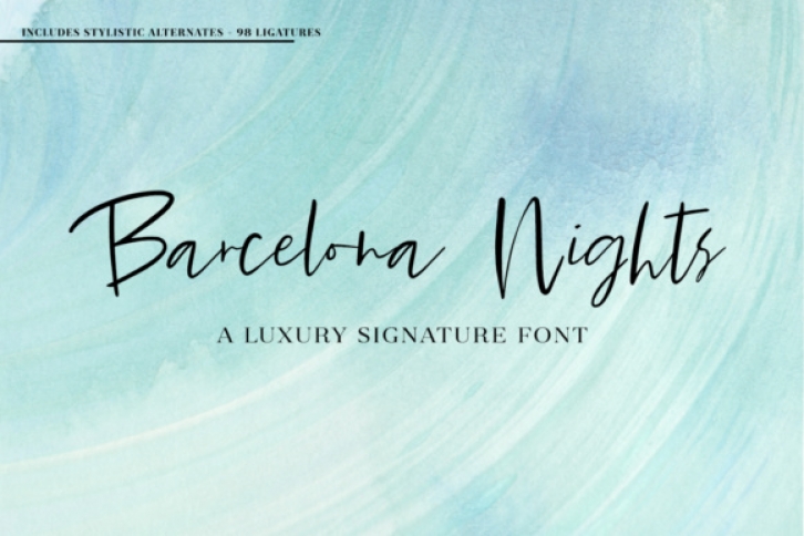 Barcelona Nights Font Download