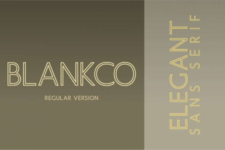 Blankco Outline Regular Font Download