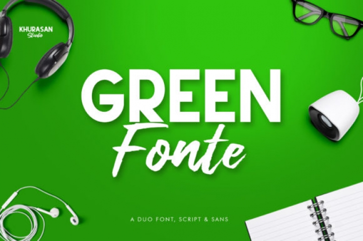Green Fonte Duo Font Download