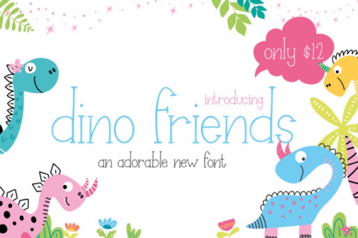 Dino Friends Font Download