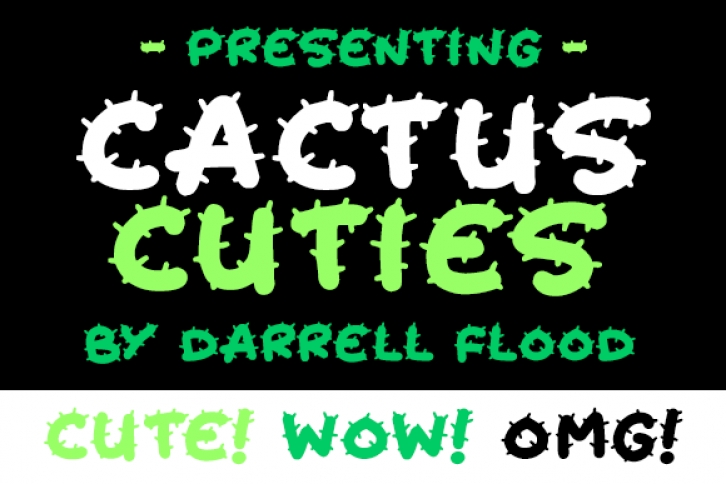 Cactus Cuties Font Download