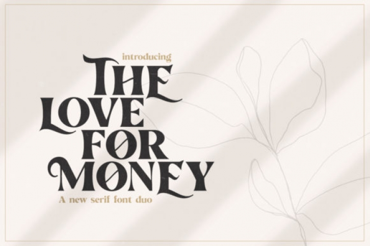 The Love for Money Font Download