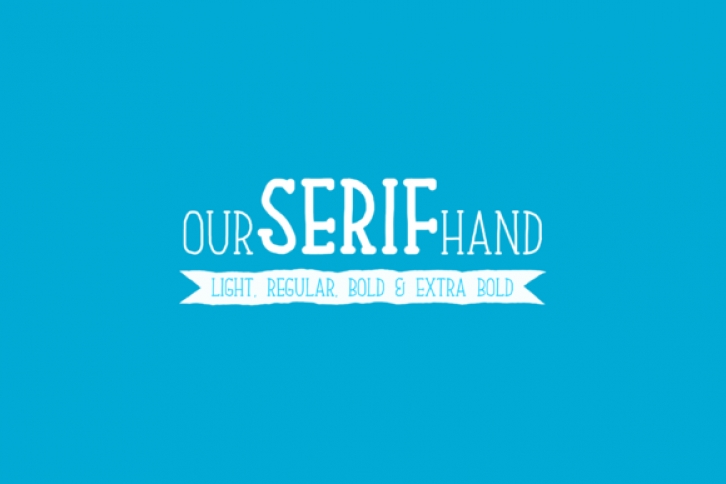 Our Serif Hand Family Font Download