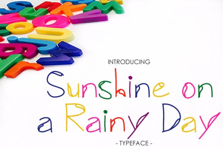 Sunshine on a Rainy Day Font Download