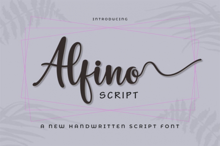 Alfino Script Font Download