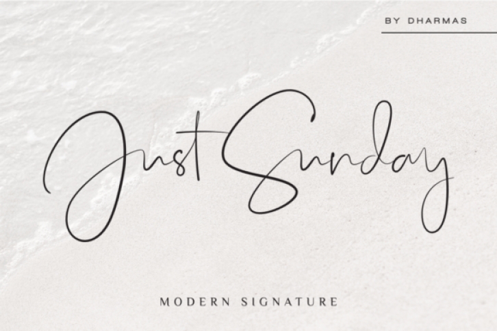 Just Sunday Font Download